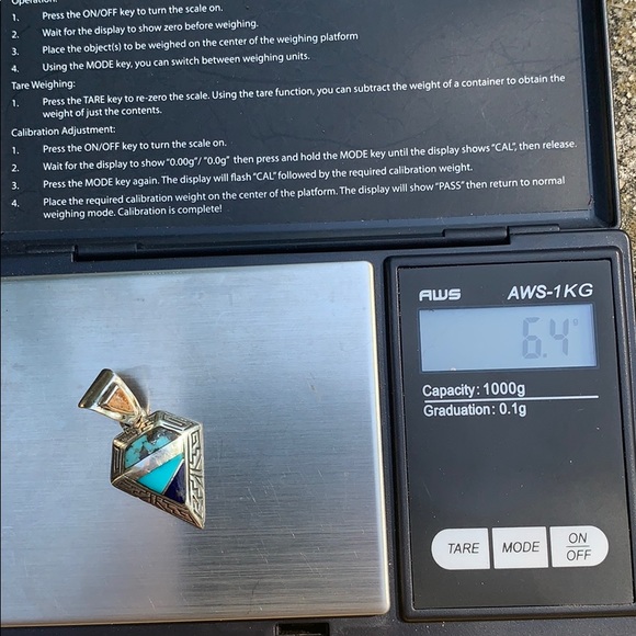 Navajo Calvin Begay Sterling Silver Pendant - Picture 12 of 12